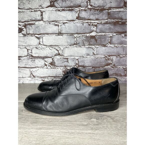 Salvatore Ferragamo Studio Black Cap Toe Oxford Dress Shoes Men Sz 11D US/44EU main image 16